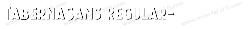 TabernaSans Regular字体转换